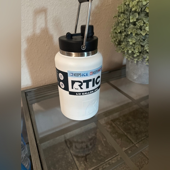 RTIC White 1/2 Gallon Water Bottle
